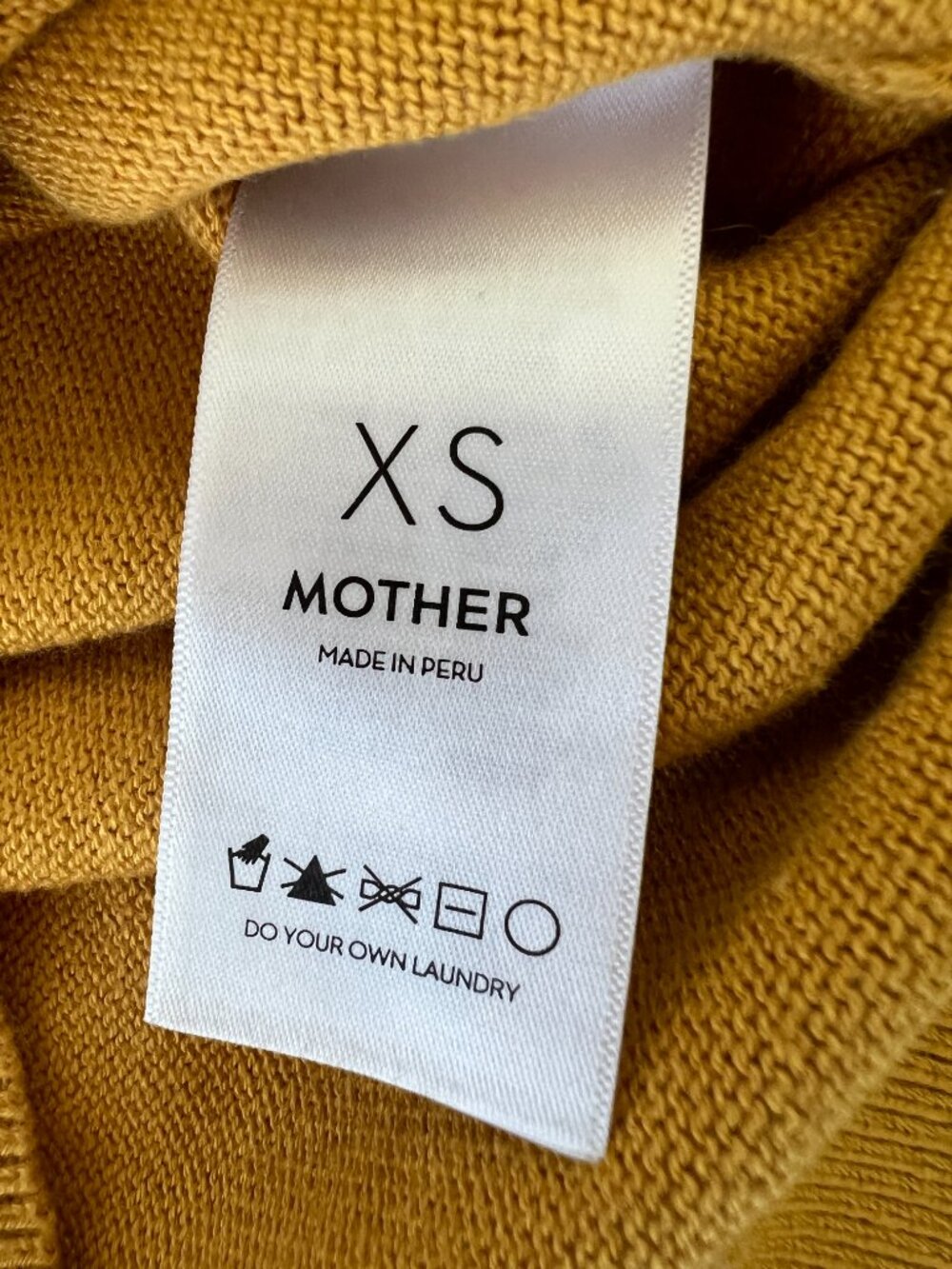 MOTHER - 2 Piece Knit Short Set - Amber Yellow - Size XS - Picture 11 of 12